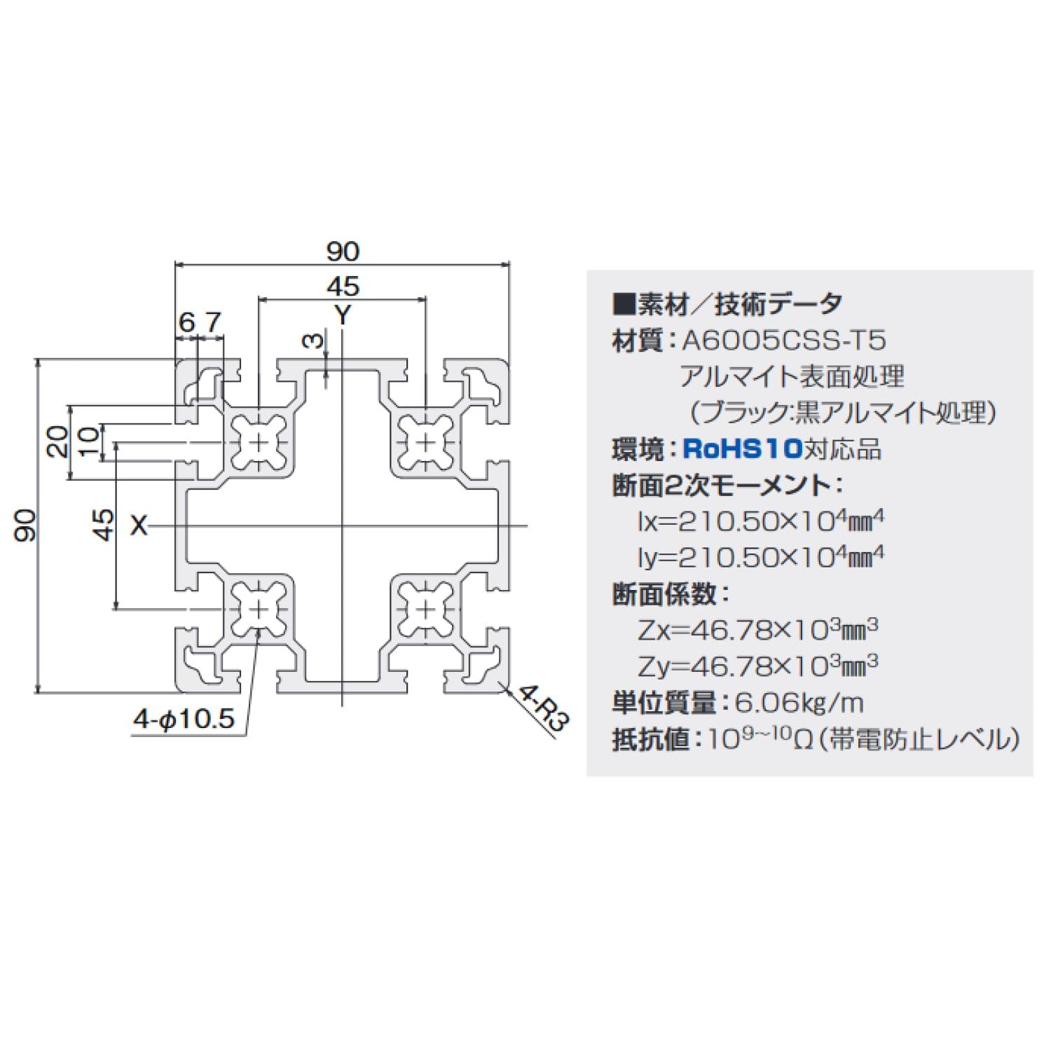 Amazon.co.jp: エスユウエス(SUS) SF2-90・90 （M12） SFF-944 100mm 4